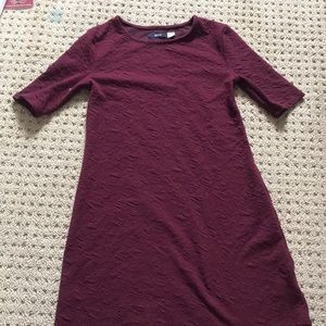 BDG urban outfitters fitted bergundy dress